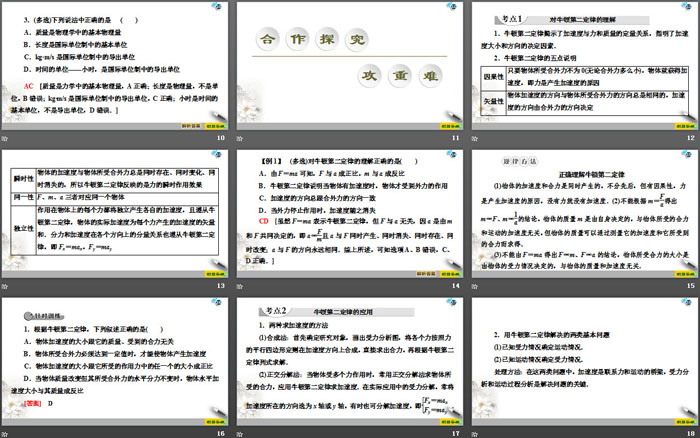 《牛顿第二运动定律》牛顿运动定律PPT下载