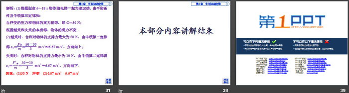 《超重与失重》牛顿运动定律PPT