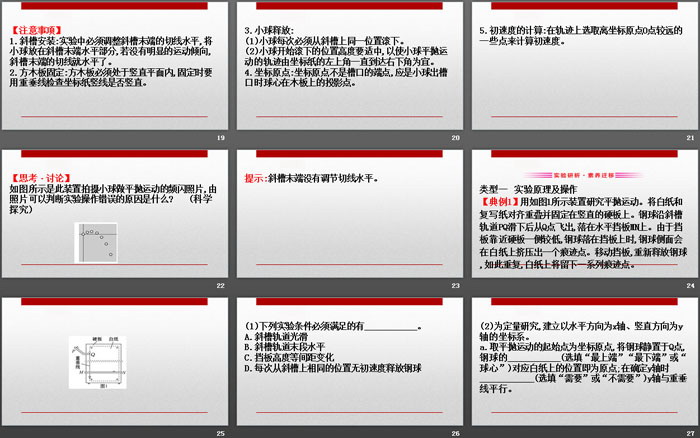 《实验：探究平抛运动的特点》抛体运动PPT课件