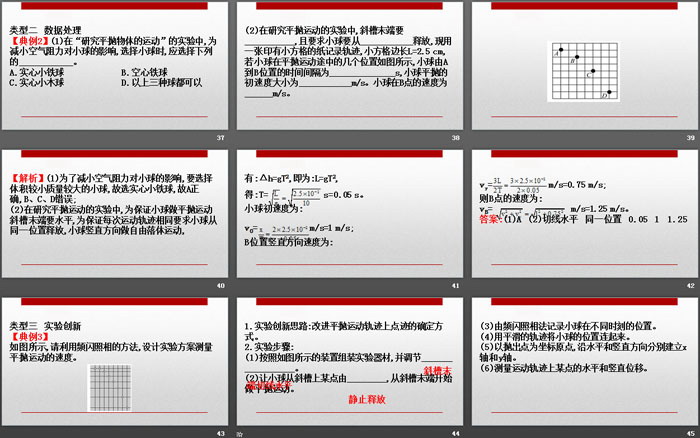 《实验：探究平抛运动的特点》抛体运动PPT课件