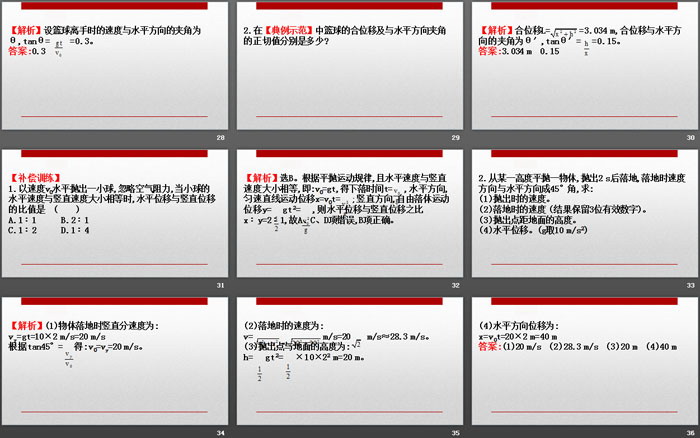 《抛体运动的规律》抛体运动PPT课件