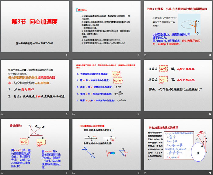 《向心加速度》圆周运动PPT