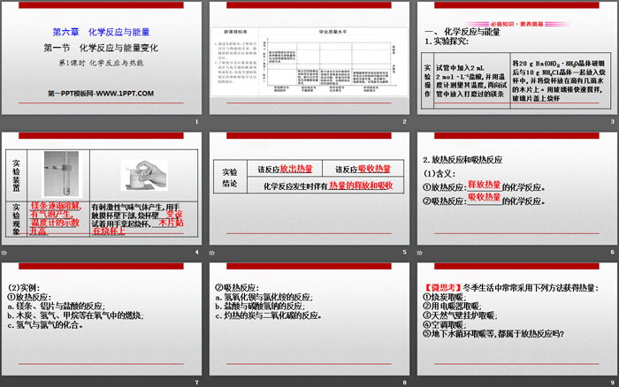 《化学反应与能量变化》化学反应与能量PPT(第1课时化学反应与热能)