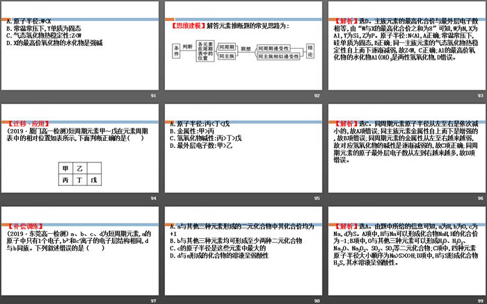 《元素周期表的应用》原子结构元素周期律PPT(第3课时)