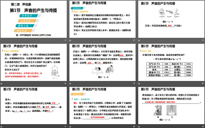 《声音的产生与传播》声现象PPT课件下载