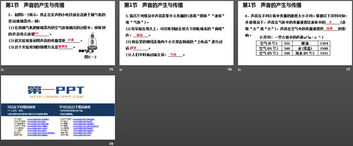 《声音的产生与传播》声现象PPT课件下载