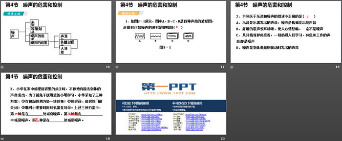 《噪声的危害和控制》声现象PPT课件下载