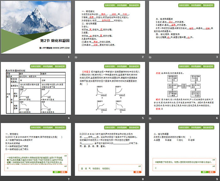 《熔化和凝固》物态变化PPT