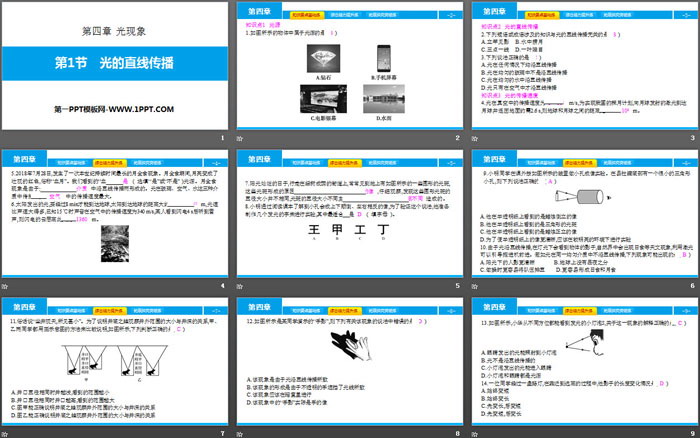 《光的直线传播》光现象PPT教学课件