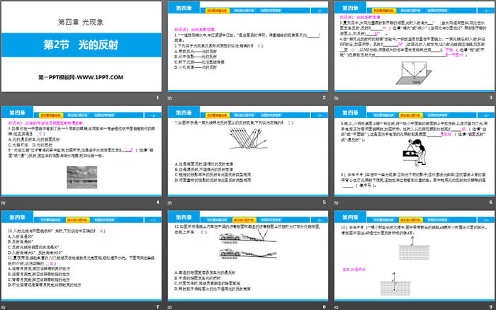 《光的反射》光现象PPT教学课件