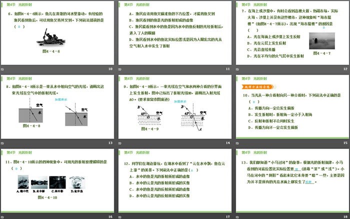 《光的折射》光现象PPT课件下载