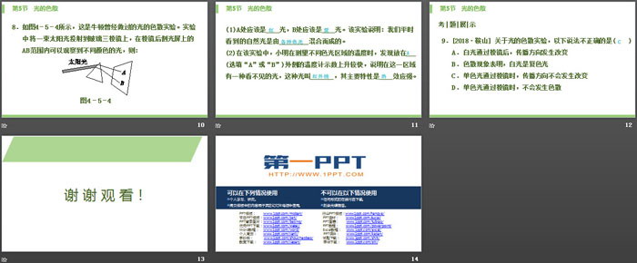 《光的色散》光现象PPT课件下载