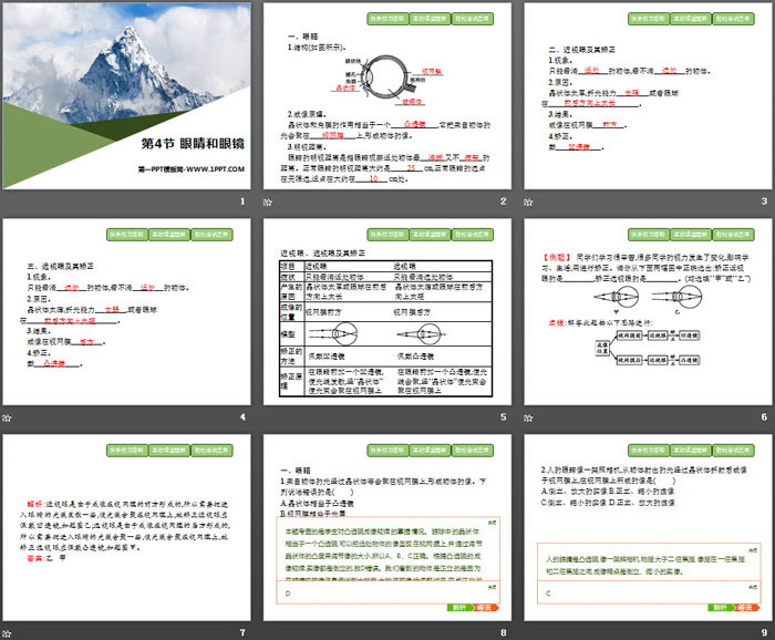 《眼睛和眼镜》透镜及其应用PPT