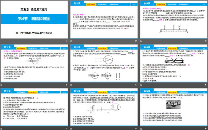 《眼睛和眼镜》透镜及其应用PPT下载