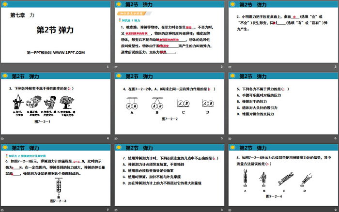 《弹力》力PPT教学课件