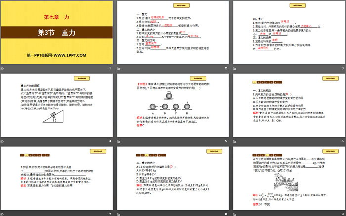 《重力》力PPT下载