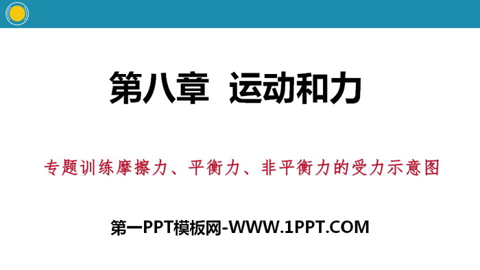 《摩擦力、平衡力、非平衡力的受力示意图》运动和力PPT