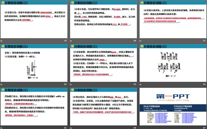 《分类综合训练》压强PPT