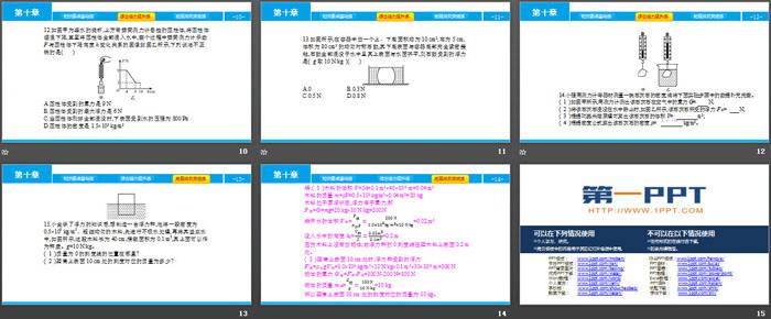 《阿基米德原理》浮力PPT教学课件