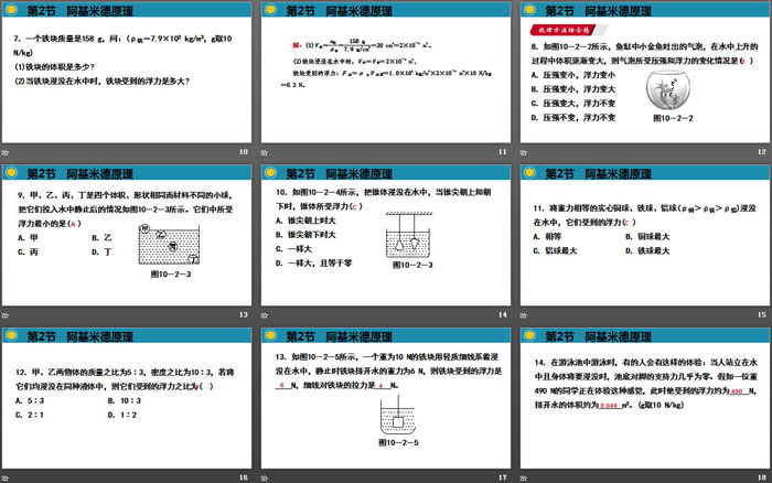 《阿基米德原理》浮力PPT课件下载