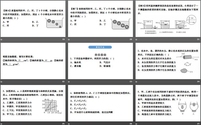 《物体的浮沉条件及应用》浮力PPT