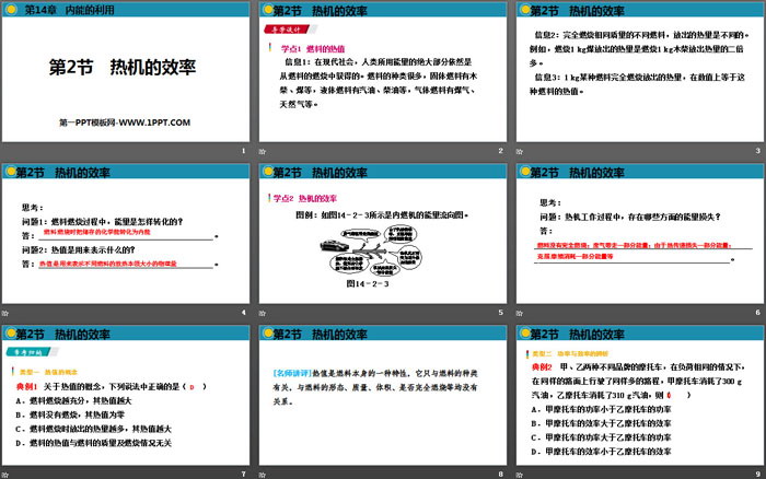 《热机的效率》内能的利用PPT下载