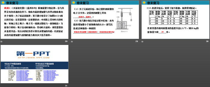 《章末复习》内能的利用PPT