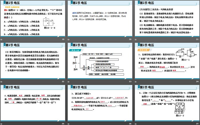 《电压》电压电阻PPT课件下载