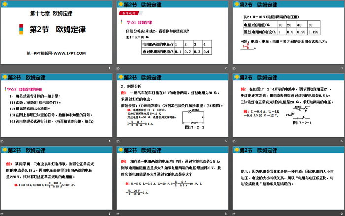 《欧姆定律》欧姆定律PPT