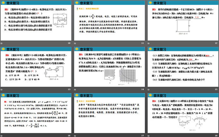 《章末复习》欧姆定律PPT