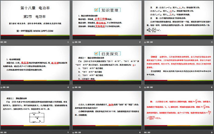 《电功率》电功率PPT教学课件(第2课时)