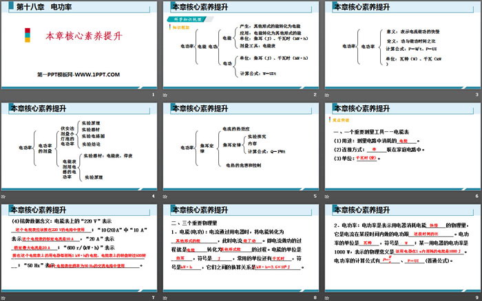 《本章核心素养提升》电功率PPT