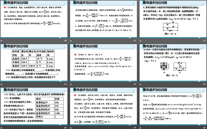 《用电器多挡位问题》电功率PPT