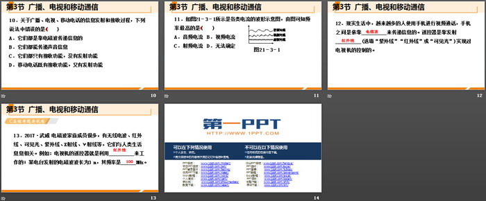 《广播、电视和移动通信》信息的传递PPT下载