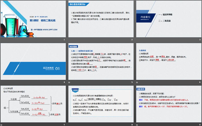 《硫及其化合物》化工生产中的重要非金属元素PPT课件(第1课时硫和二氧化硫)