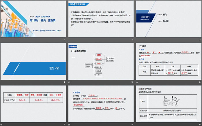 《基本营养物质》有机化合物PPT课时(第1课时糖类 蛋白质)