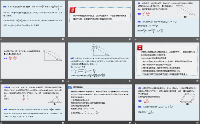 《专题强化 平抛运动规律的应用》抛体运动PPT优秀课件