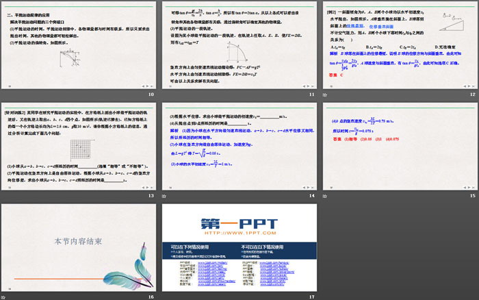 《知识网络建构与学科素养提升》抛体运动PPT优质课件