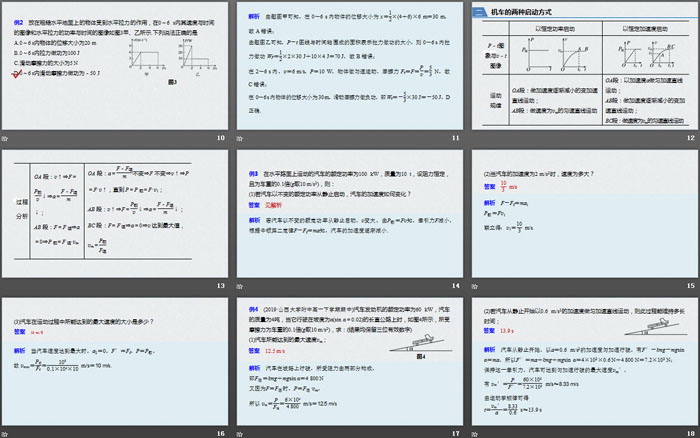 《专题强化 功的计算 机车的两种启动方式》机械能守恒定律PPT优秀课件