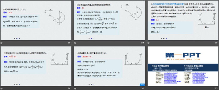 《专题强化 利用动能定理分析变力 做功和多过程问题》机械能守恒定律PPT优秀课件