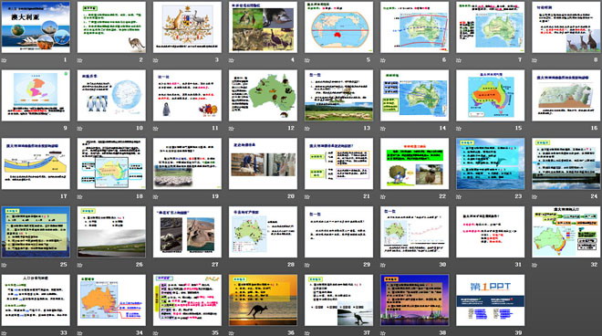 《澳大利亚》东半球其他的地区和国家PPT课件
