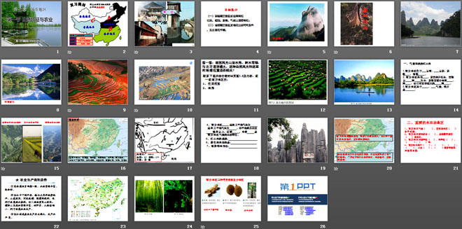 《自然特征与农业》南方地区PPT课件