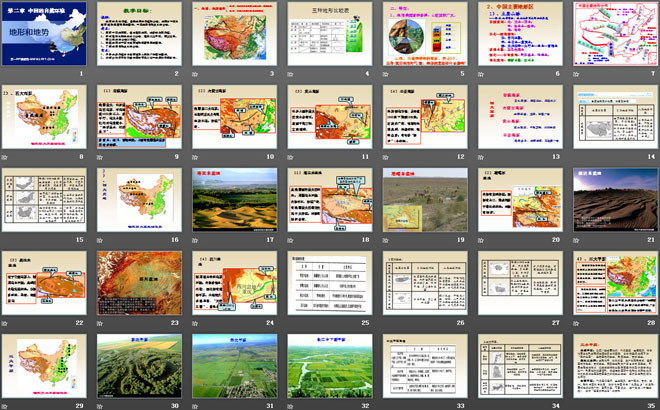 《地形和地势》中国的自然环境PPT课件