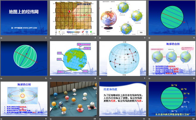《地图上的经纬网》PPT课件
