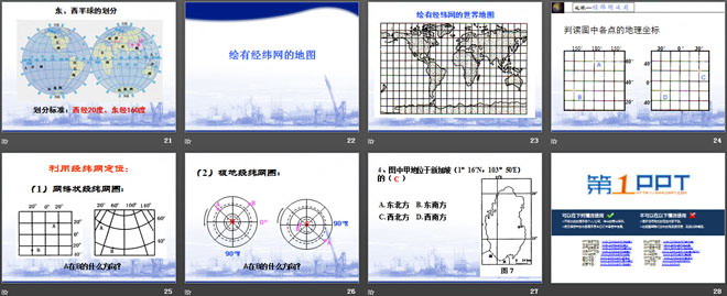 《地图上的经纬网》PPT课件