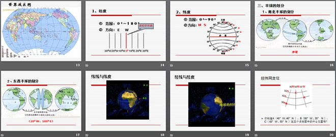 《地图上的经纬网》PPT下载