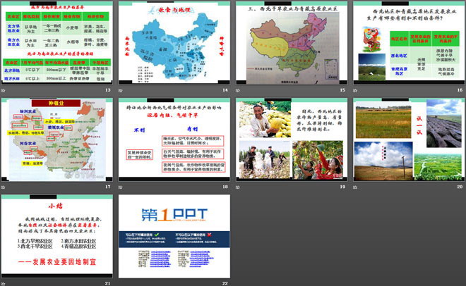 《因地制宜发展农业》PPT下载