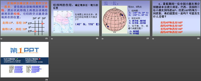 《地球仪和经纬网》PPT课件