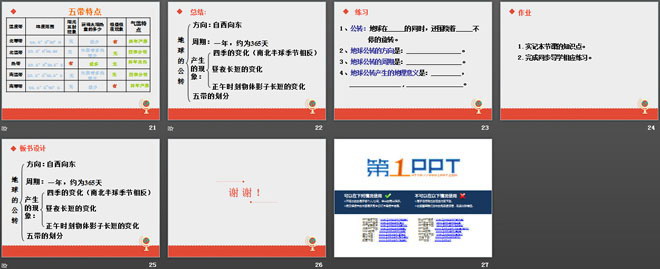 《地球的公转》PPT下载