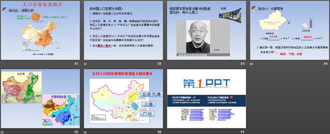 《众多的人口》PPT